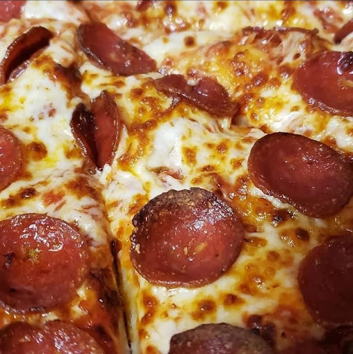 Pepperoni pizza from the Rage’N Axe kitchen Pepperoni pizza from the Rage’N Axe kitchen